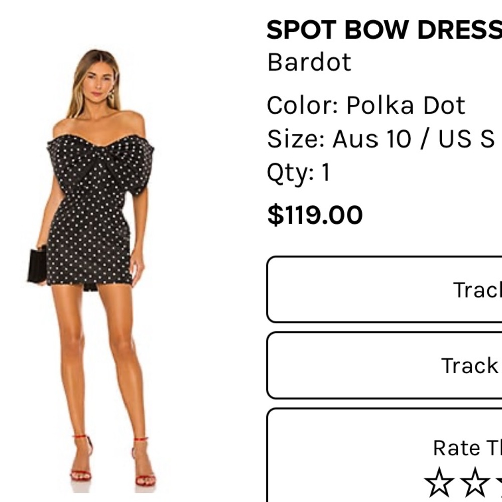 Spot bow dress